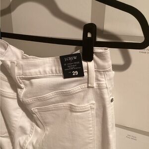 J. Crew Women's High-Rise Jeans in White
